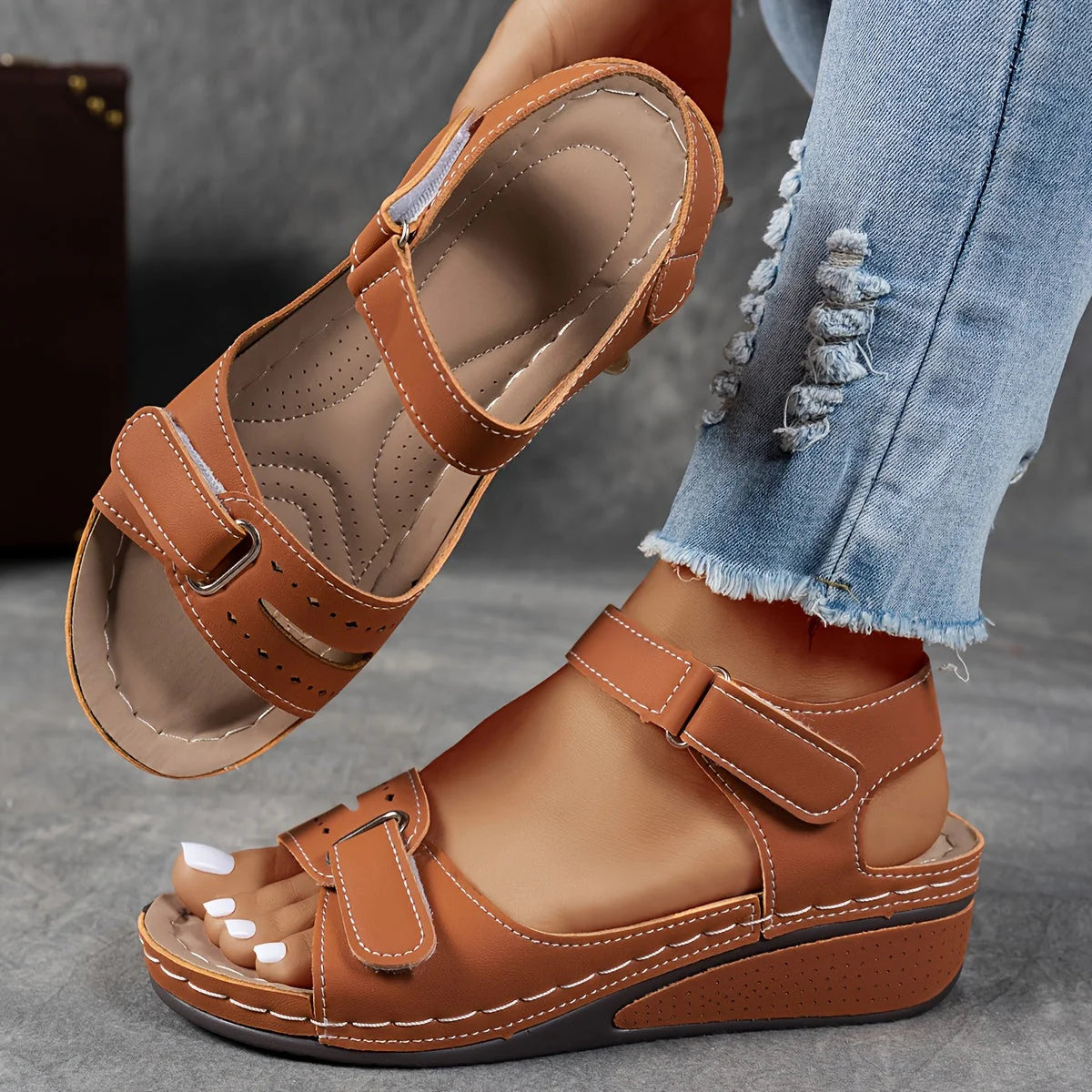 Nora | Orthopedic Comfort Wedge Sandal