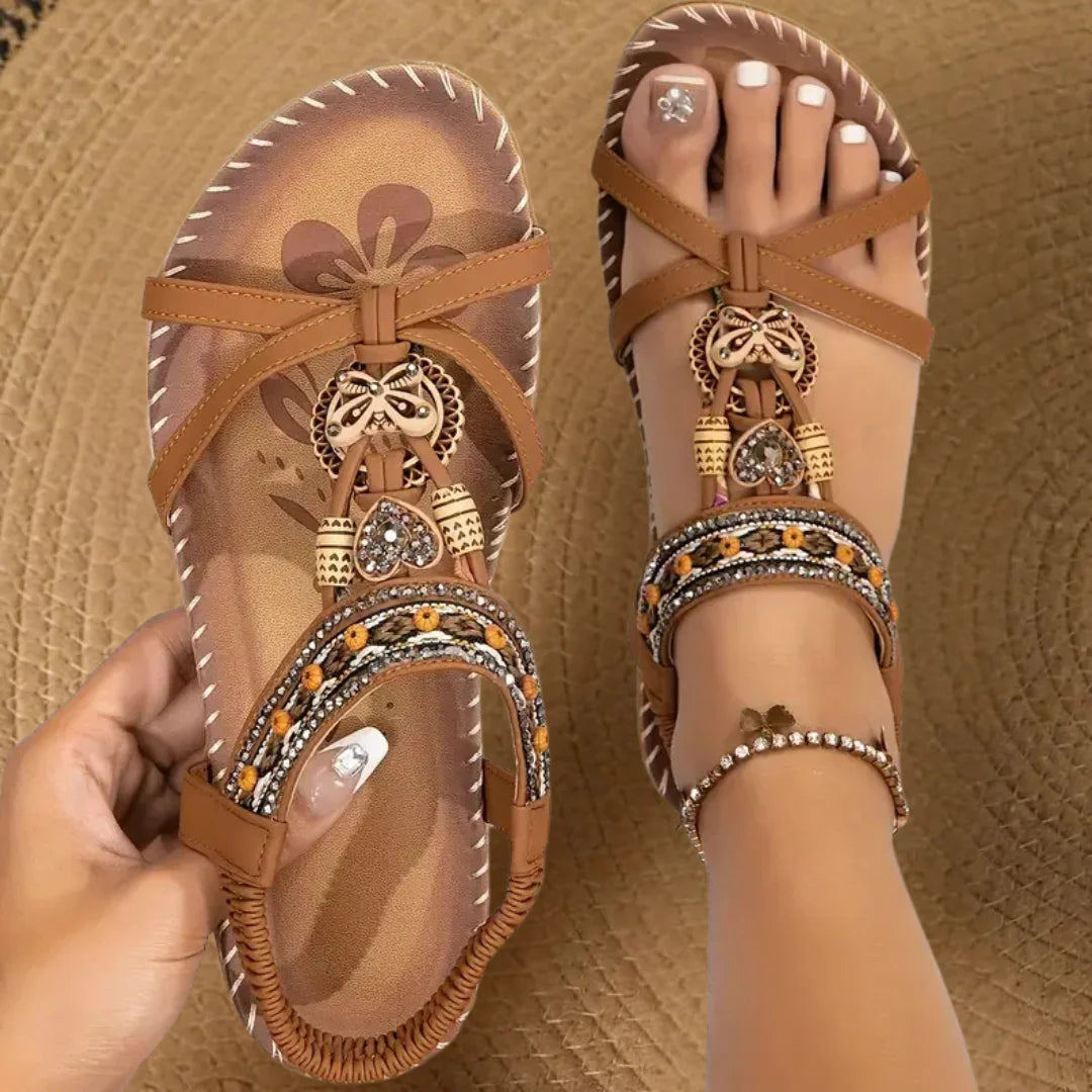 Zara | Boho Beaded Sandal