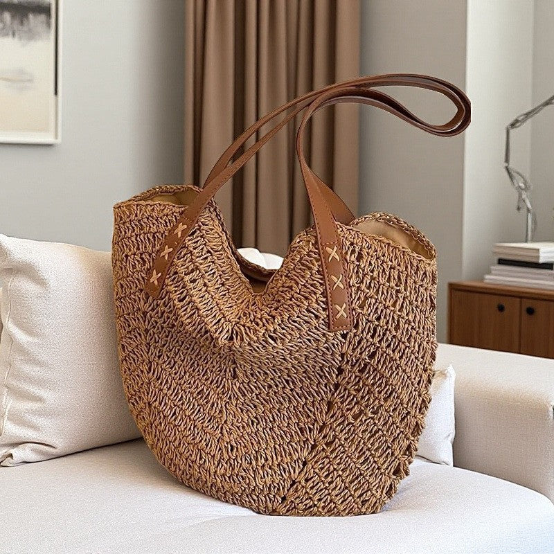 Costa | Woven Straw Tote Bag