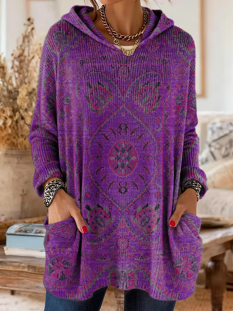 Jessica™ | Hooded Knit Tunic With Pockets