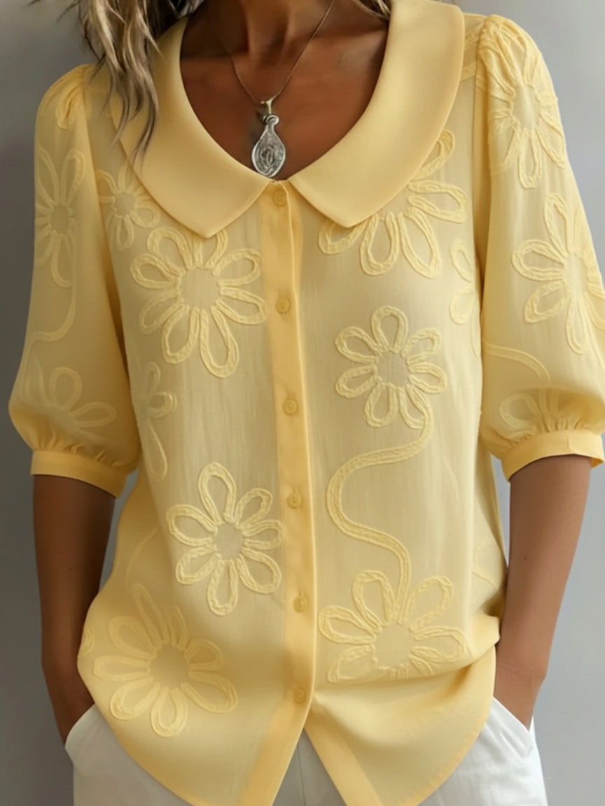 Isabella™ | Soft-Touch Floral Blouse