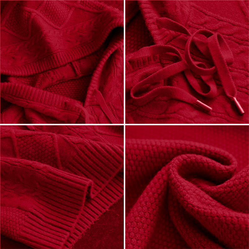 Brielle™ | Cable Knit Hoodie Sweater