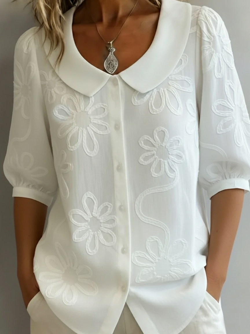 Isabella™ | Soft-Touch Floral Blouse