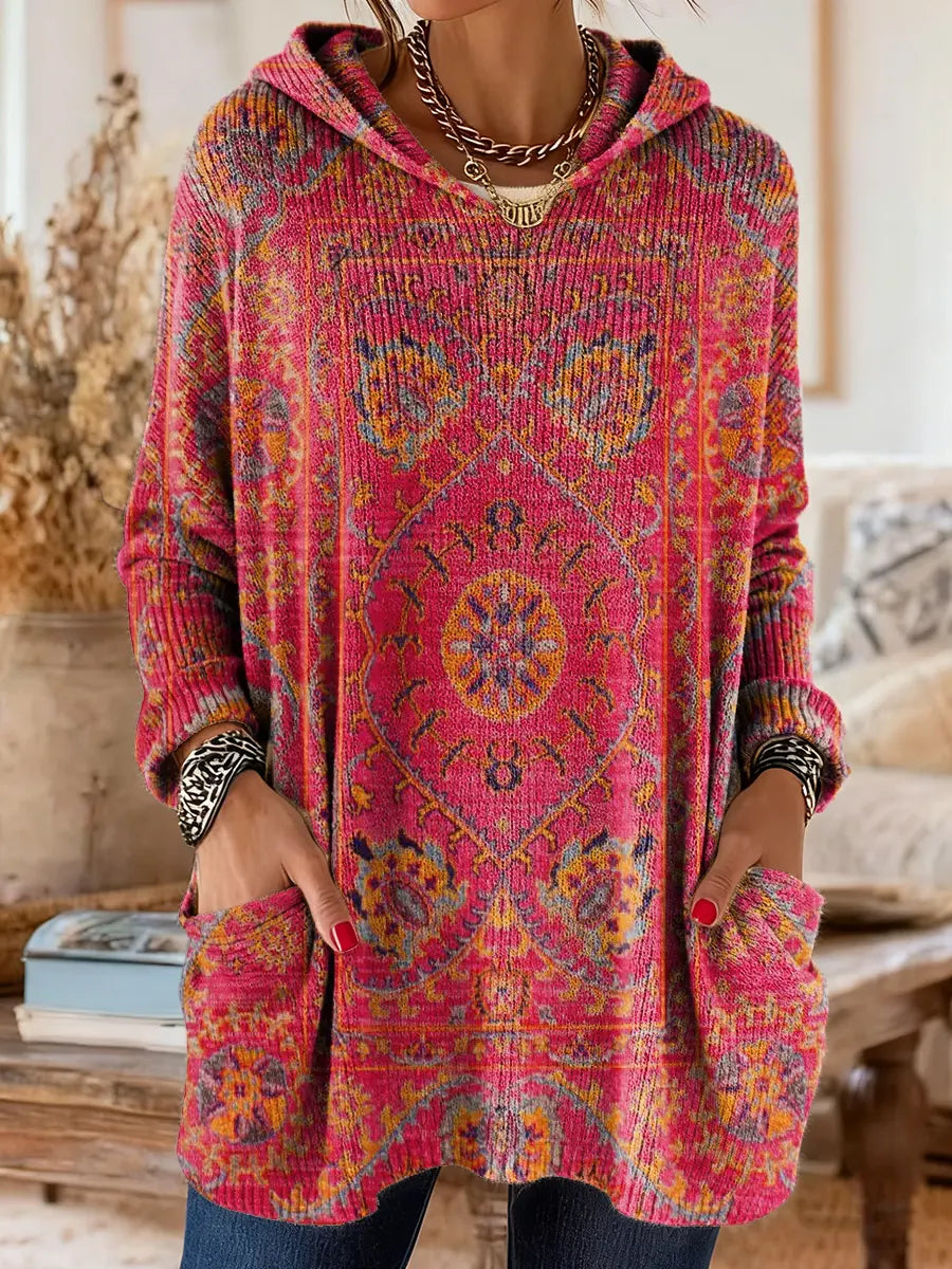 Jessica™ | Hooded Knit Tunic With Pockets