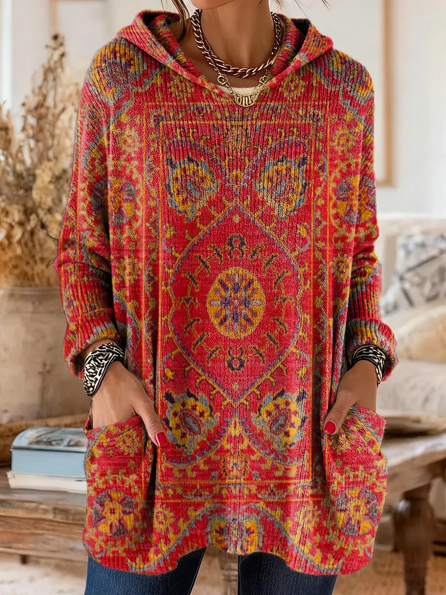 Jessica™ | Hooded Knit Tunic With Pockets