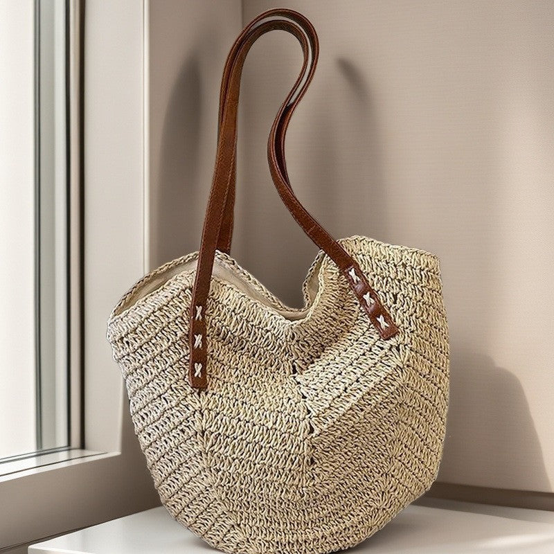 Costa | Woven Straw Tote Bag