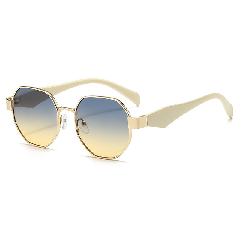 Hexagon | Gold Frame Sunglasses