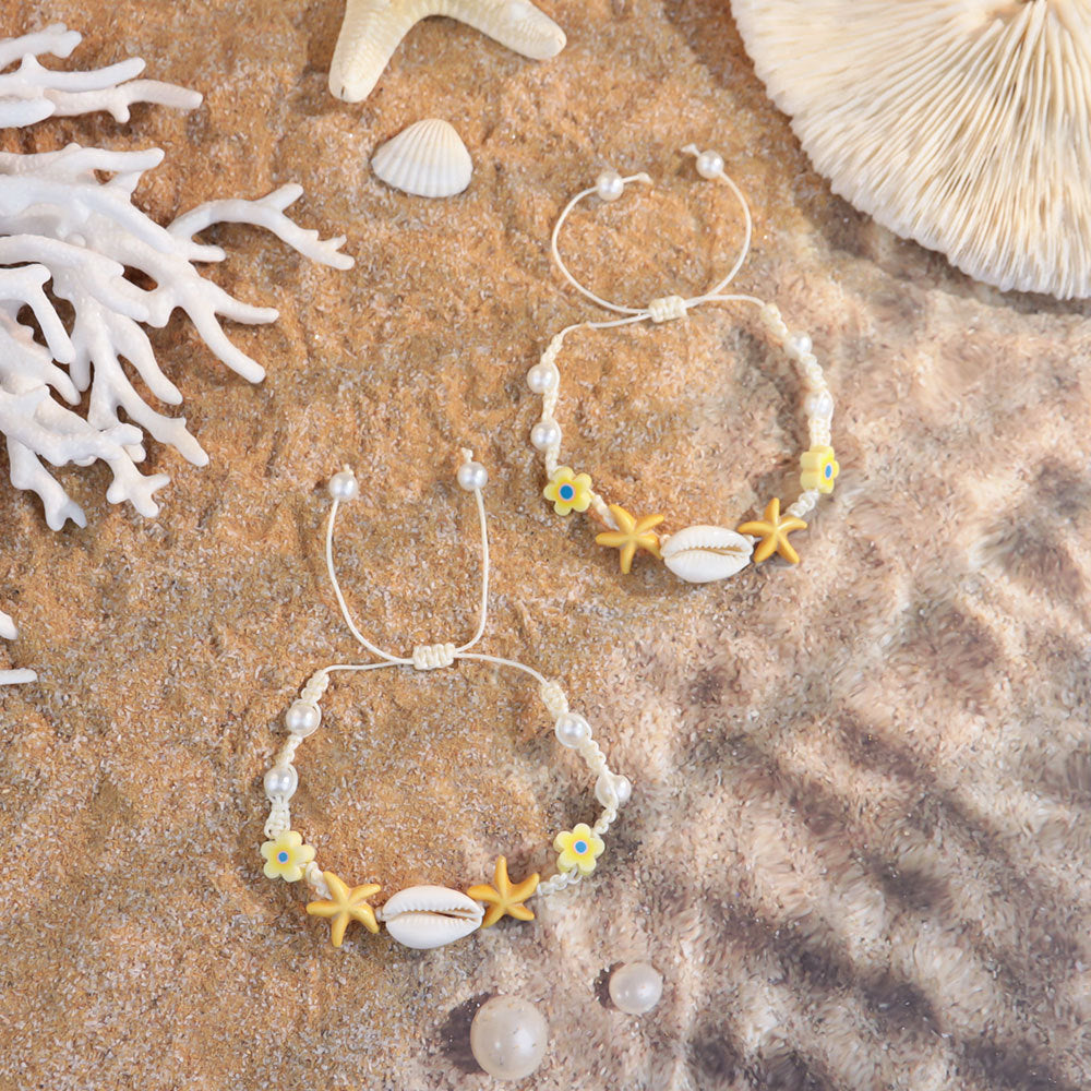 Bloom | Shell, Starfish & Flower Bracelet