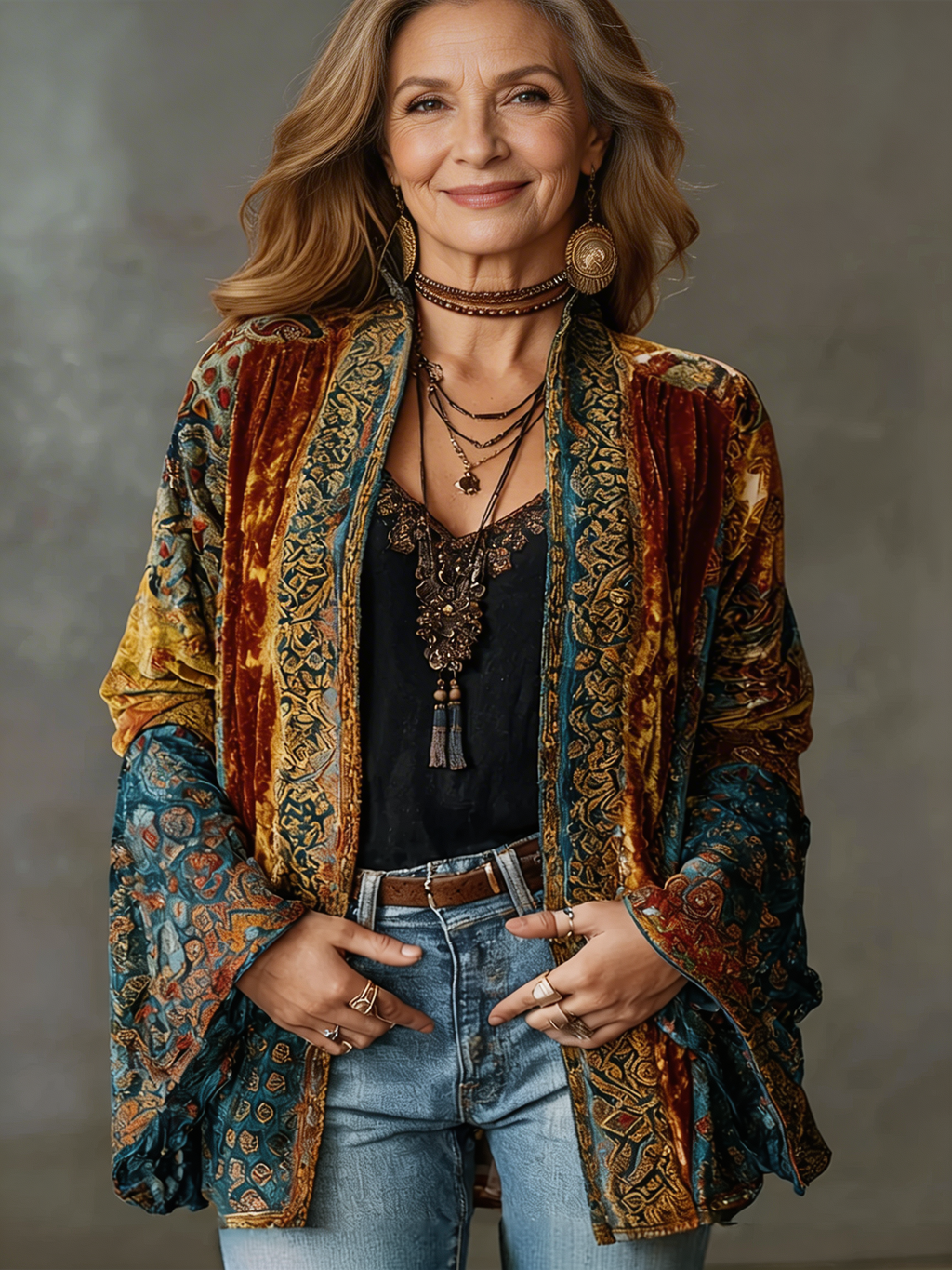 Kirra™ | Boho Embroidered Kimono