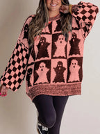 Madeline™ | Checkered Knit Sweater