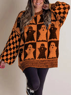Madeline™ | Checkered Knit Sweater