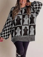 Madeline™ | Checkered Knit Sweater