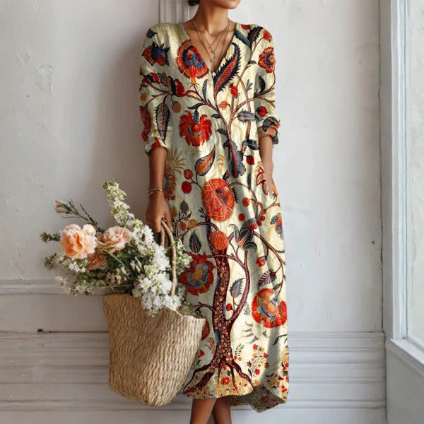 Zara | Abstract Maxi Dress