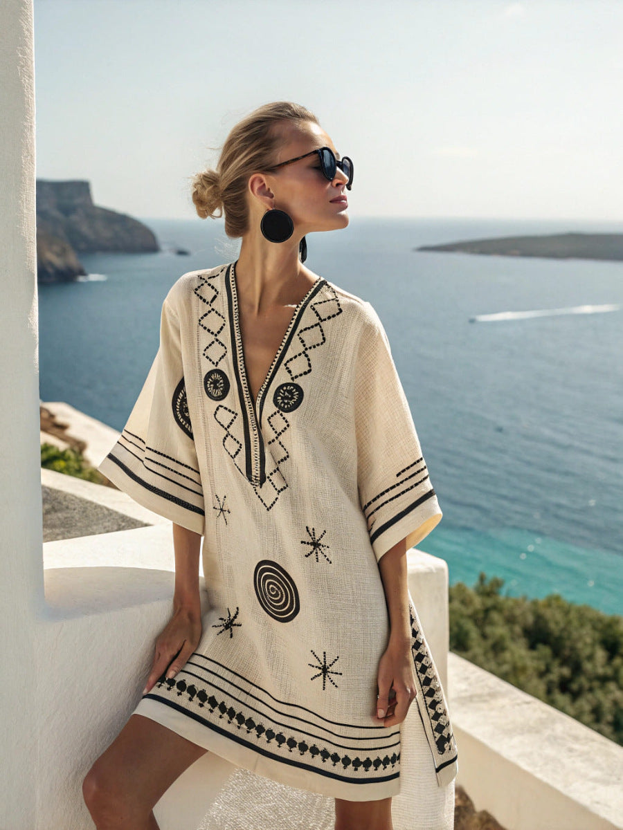 Honorine | Rosé Beach Dress