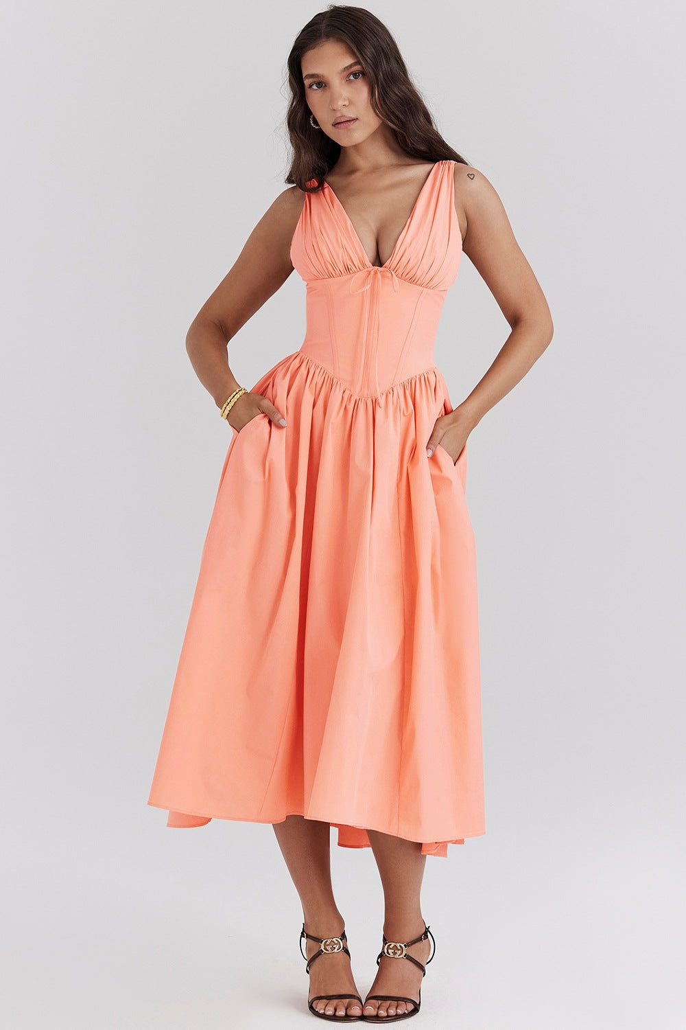 Anouk | Corset Midi Dress