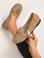Norah | Tassel Bow Moccasin Loafers