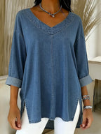 Jessica™ | Relaxed V-Neck Top