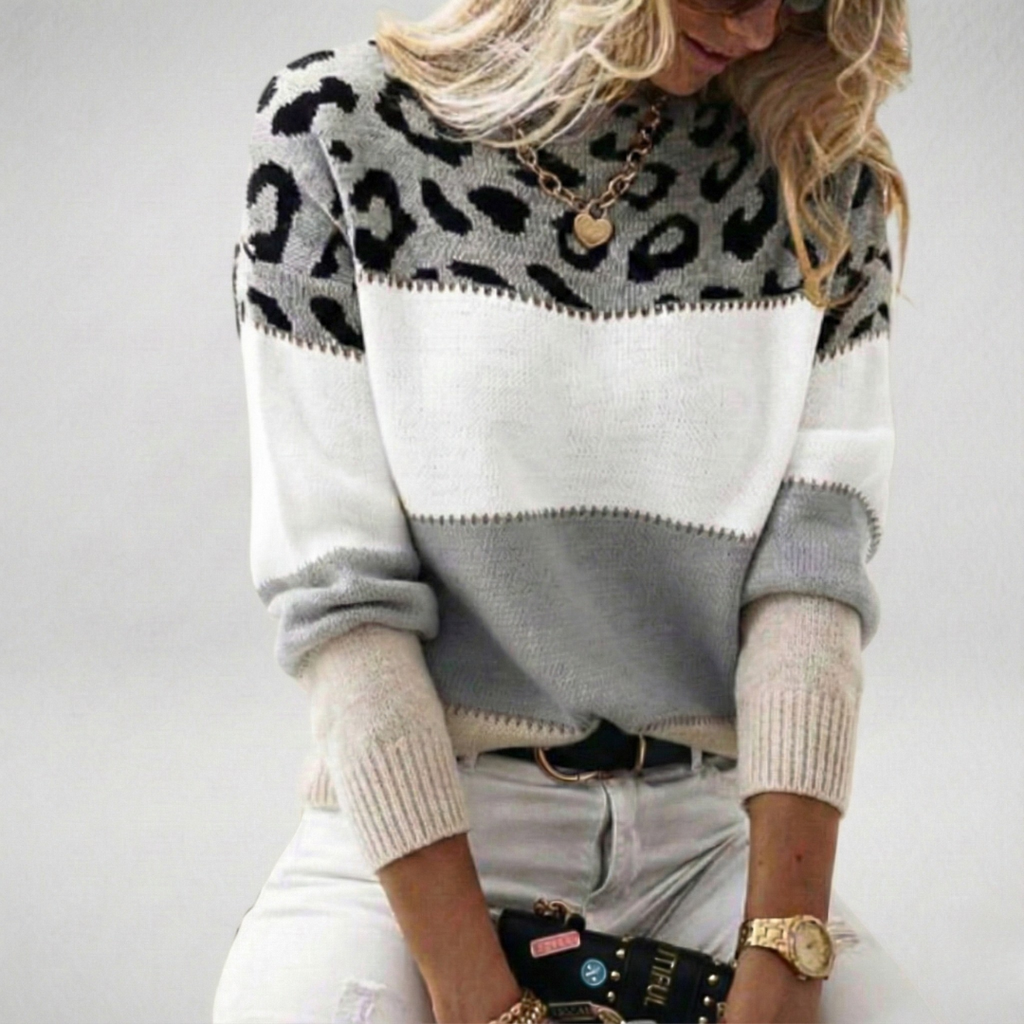 Maria™  | Elegant Leopard Sweater
