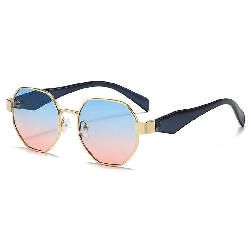 Hexagon | Gold Frame Sunglasses