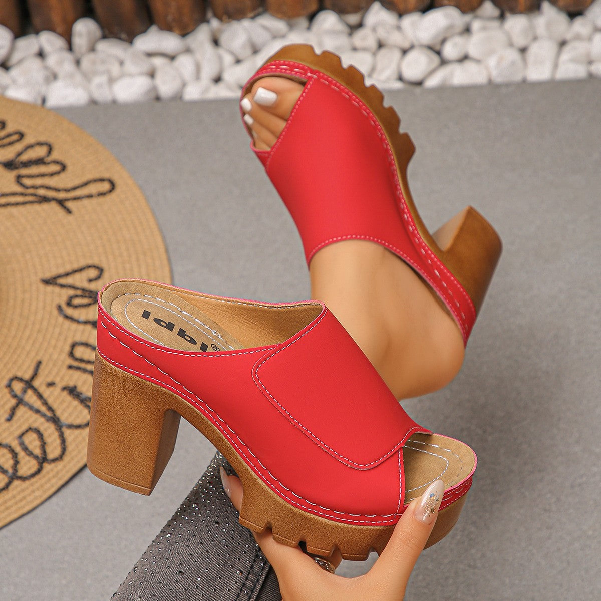 Dakota | Platform Block Heel Mule