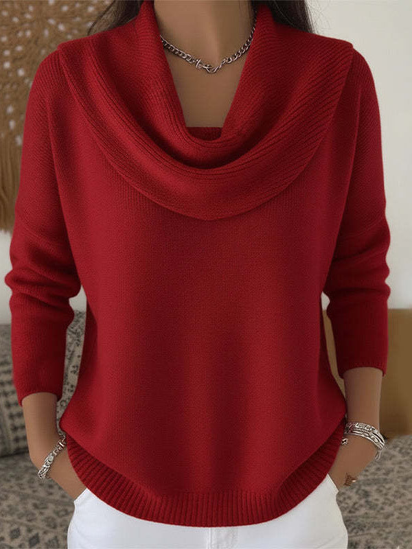 Celeste | Cowl Neck Knit Sweater
