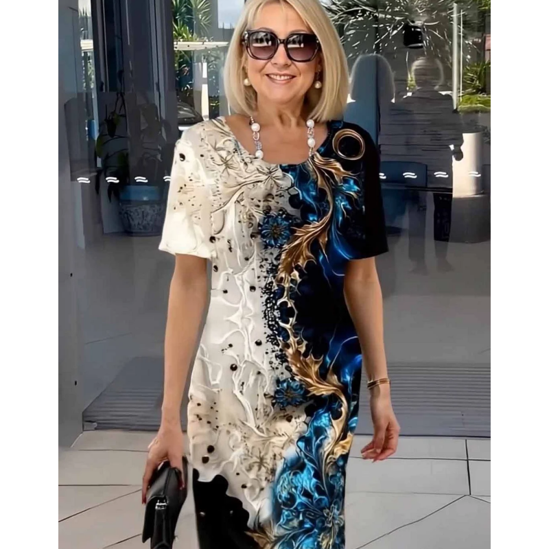 Olivia – Printed Relaxed Dress