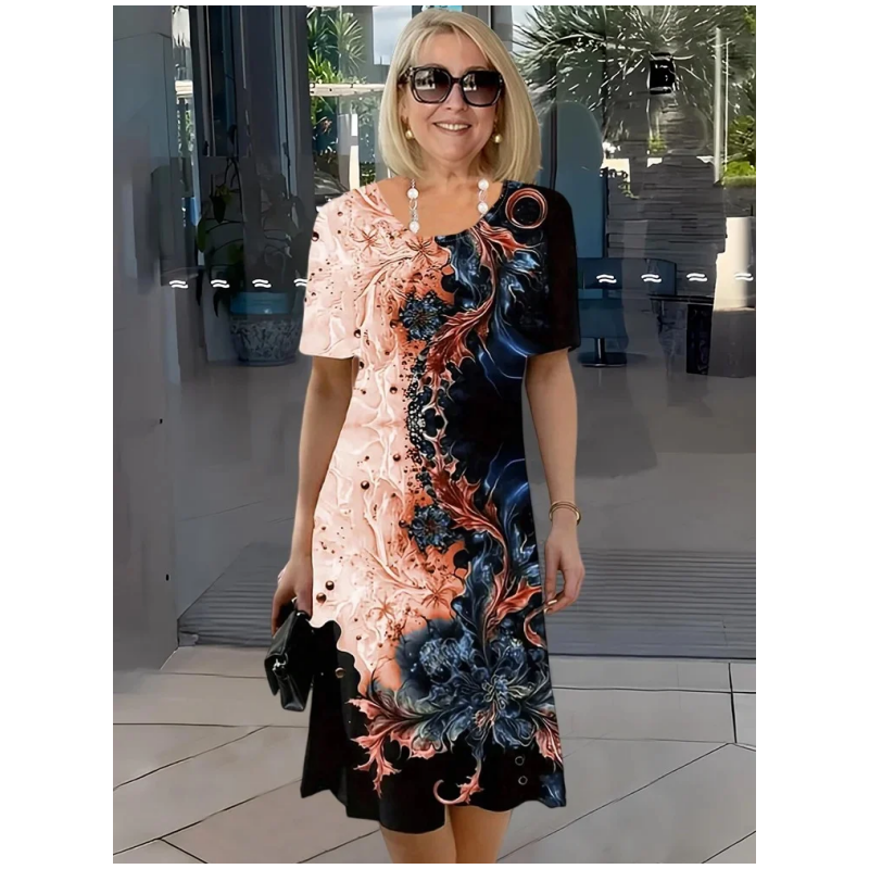 Olivia – Printed Relaxed Dress