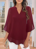 Lillian™ | Soft-Touch Layered Blouse