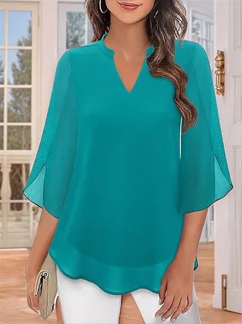 Lillian™ | Soft-Touch Layered Blouse
