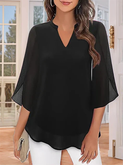 Lillian™ | Soft-Touch Layered Blouse