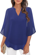 Lillian™ | Soft-Touch Layered Blouse