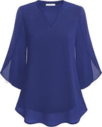 Lillian™ | Soft-Touch Layered Blouse