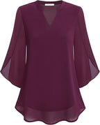 Lillian™ | Soft-Touch Layered Blouse