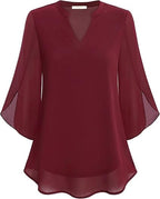 Lillian™ | Soft-Touch Layered Blouse