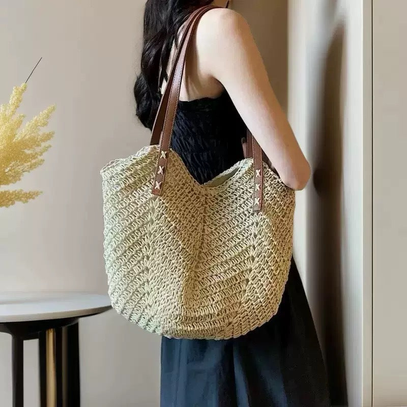 Costa | Woven Straw Tote Bag