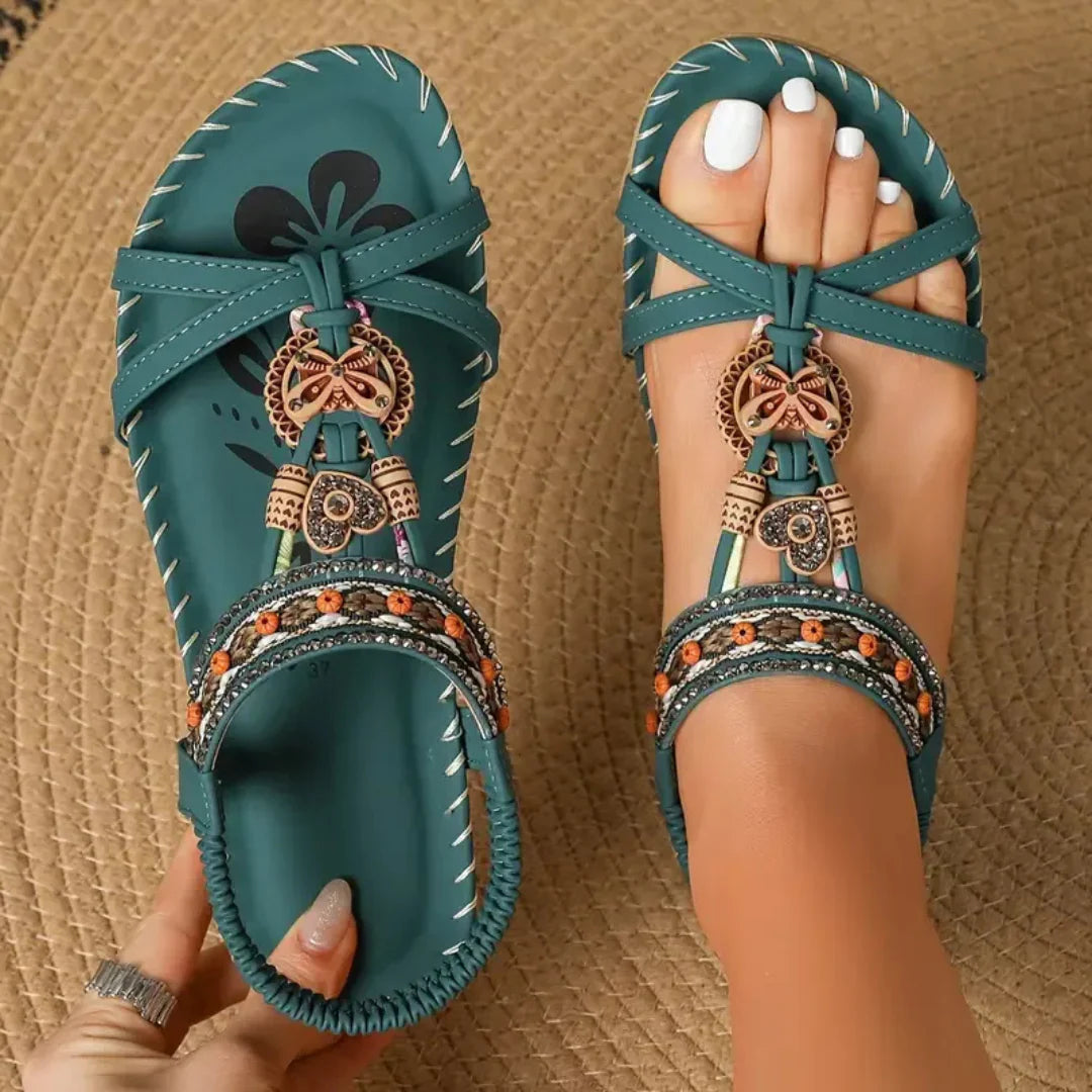 Zara | Boho Beaded Sandal