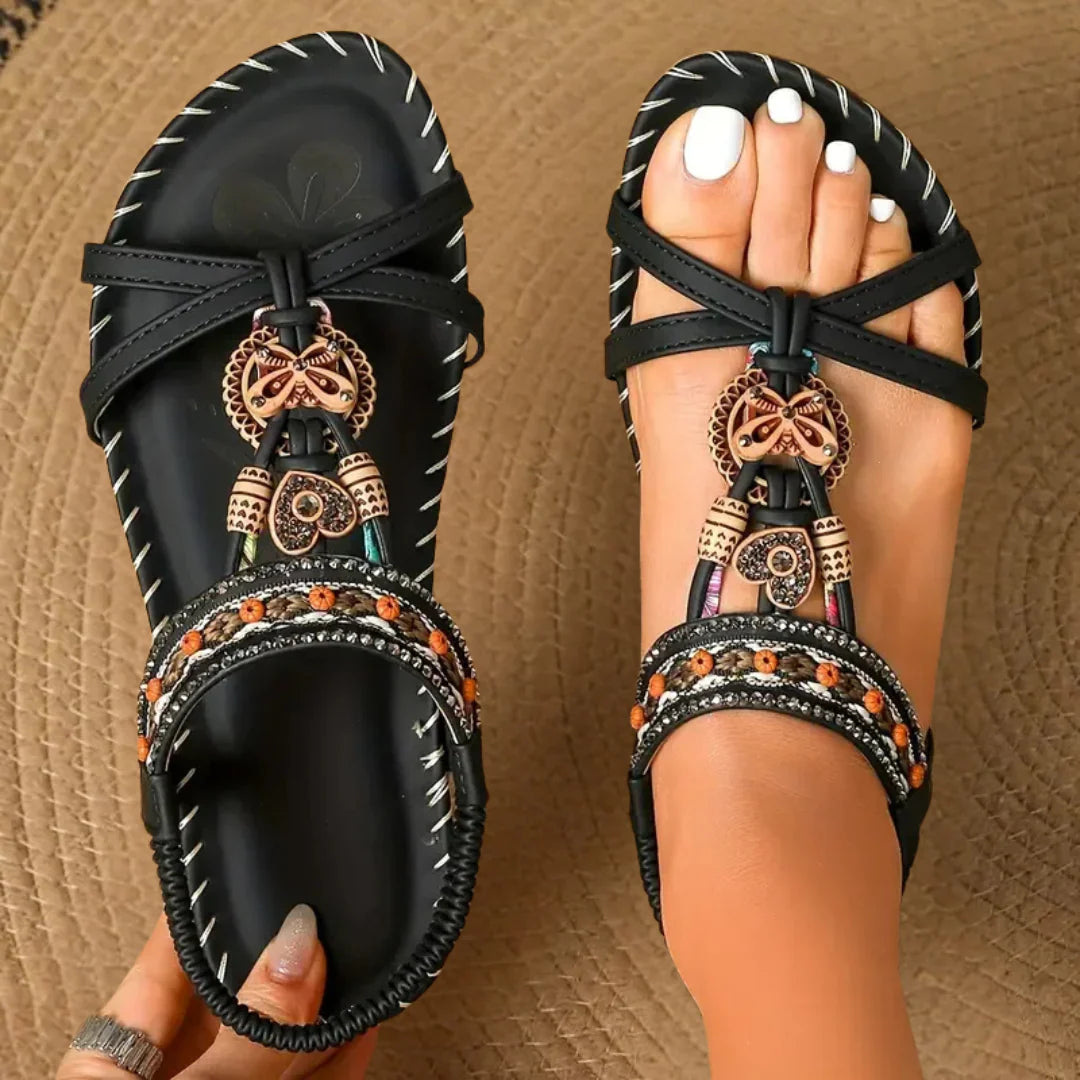 Zara | Boho Beaded Sandal