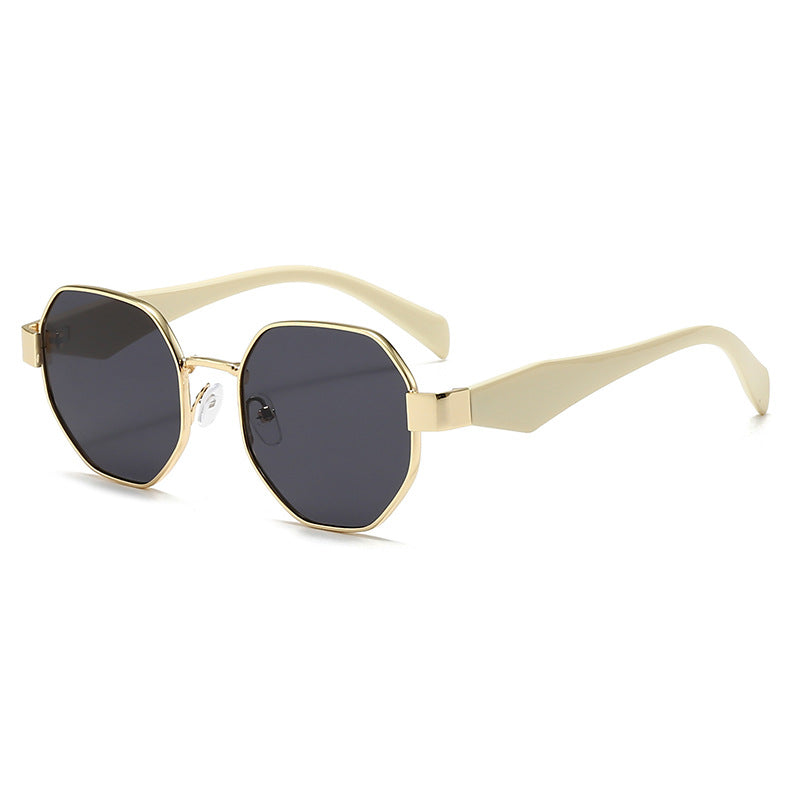 Hexagon | Gold Frame Sunglasses